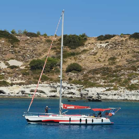 Lindos: Crucero privado al atardecer con aperitivos y Prosecco