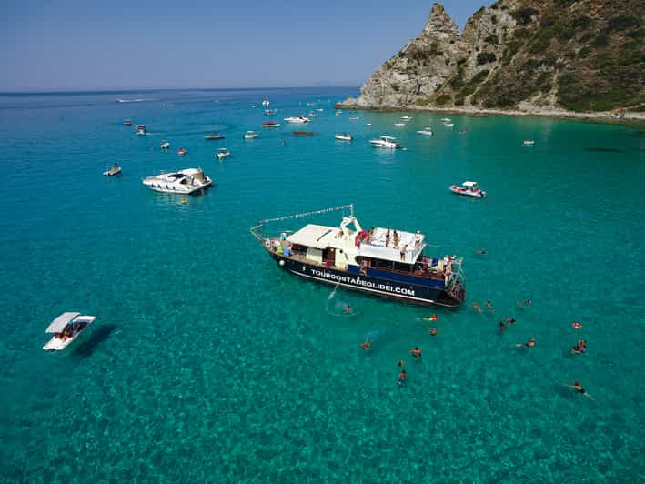 Tropea: Crucero Capo Vaticano con snorkel y aperitivo