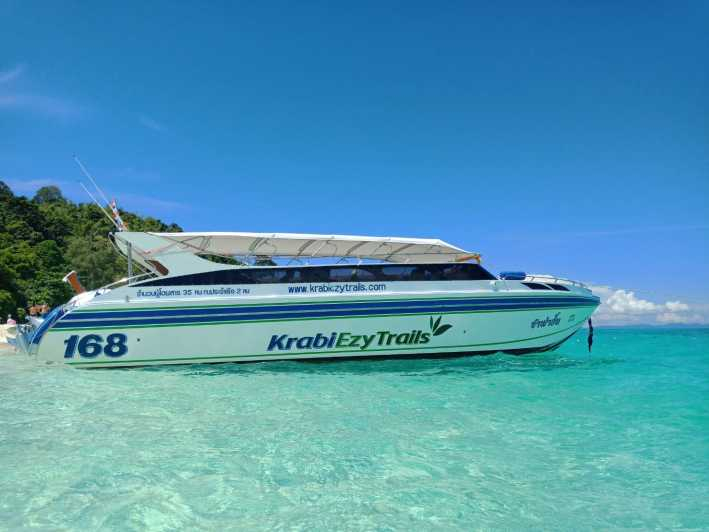 Krabi: Phi Phi Early Bird & 4 Islas en lancha rápida con almuerzo