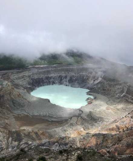 Cráter activo del volcán Poás, Cascada de la Paz y observación de aves
