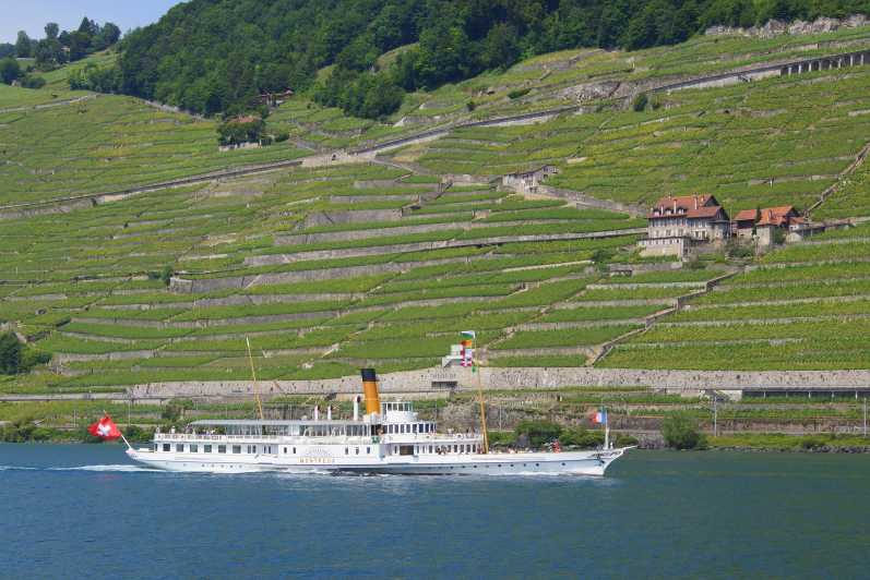 Lausana: Crucero de 2 horas por el lago Leman a lo largo de los viñedos de Lavaux