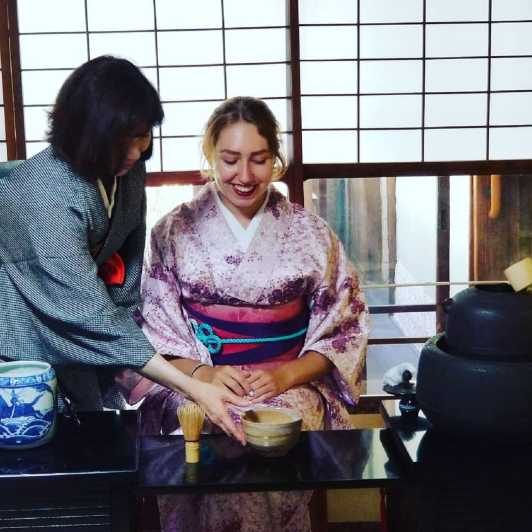 Kioto: Ceremonia del Té al Estilo de la Mesa y Visita a las Casas Machiya