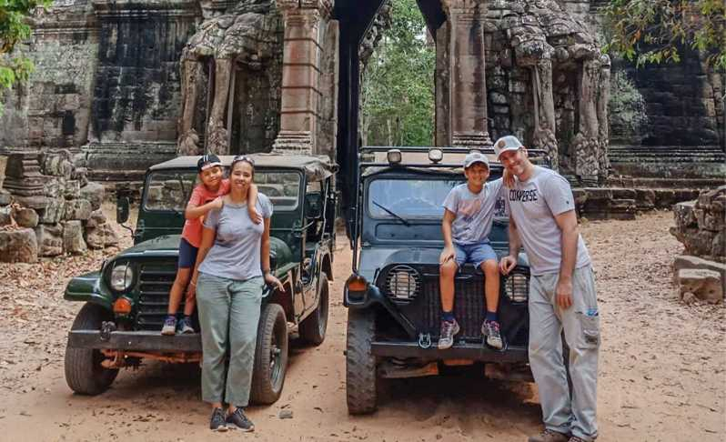 Angkor Wat: Excursión guiada en Jeep Almuerzo incluido en casa local
