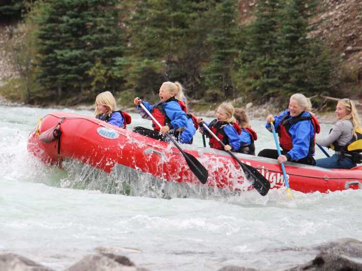 Aventura de rafting en familia en el Parque Nacional de Jasper