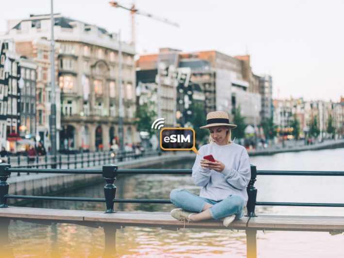 Amsterdam: Internet ilimitado en la UE con datos móviles eSIM