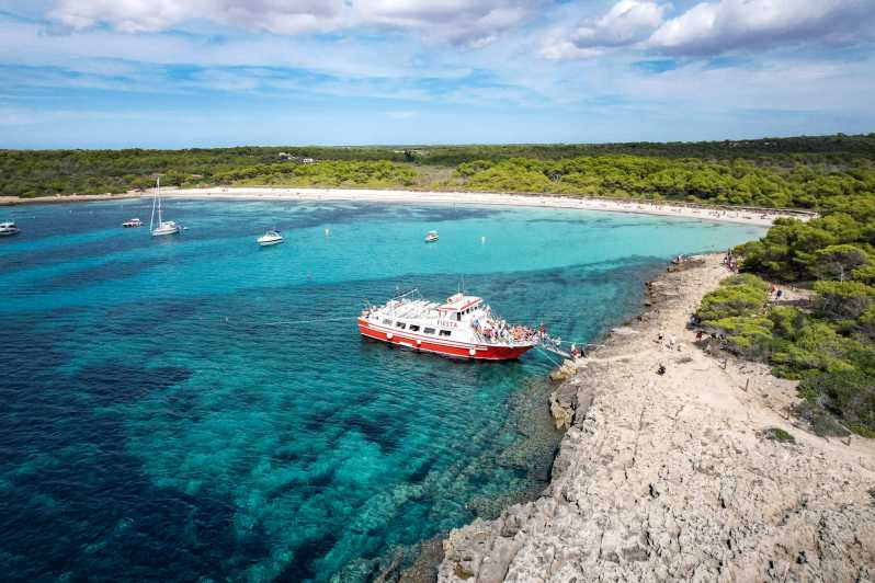 Menorca: Tour en barco de día completo con almuerzo a base de paella
