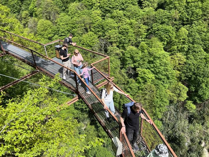 Kutaisi: Cañón Martvili, Cascadas Okatse y Cueva Visita guiada