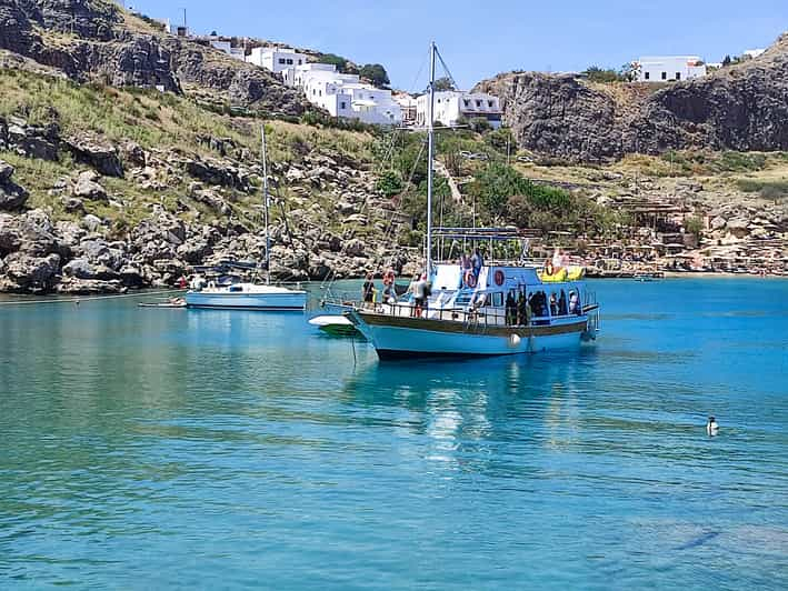 Lindos: Crucero por la Costa Sureste de Rodas con paradas para nadar