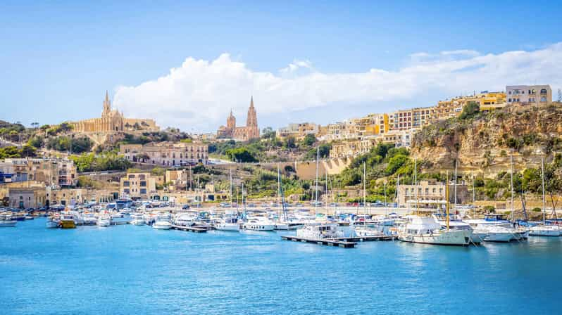 Desde Sliema: Gozo, Comino y la Laguna Azul Tour en barco y autobús