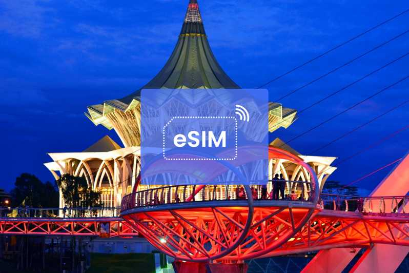 Kuching: Plan de datos móviles itinerantes eSIM Malasia/Asia