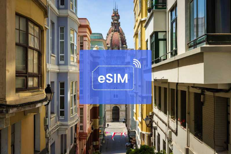 A Coruña: España/ Europa eSIM Roaming Plan de Datos Móviles