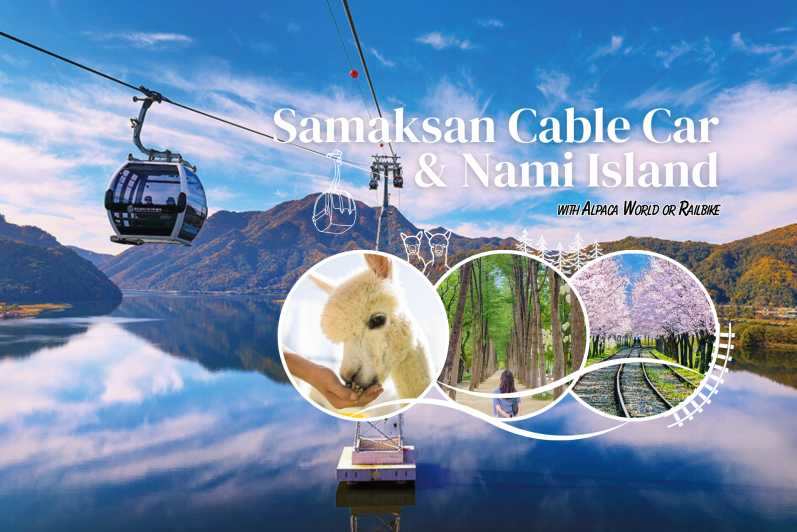Seúl: Teleférico de Samaksan y Nami con Alpaca World/Railbike