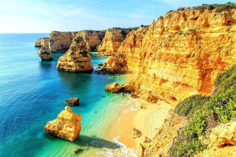 Desde Faro: Excursión de un día a la Cueva de Benagil, Marinha y Carvoeiro