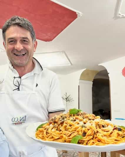 Amalfi: Clase de Cocina con Pasta, Mozzarella y Tiramisù