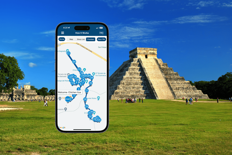 Chichén Itzá: Visita Autoguiada con Audio Narración y Mapa