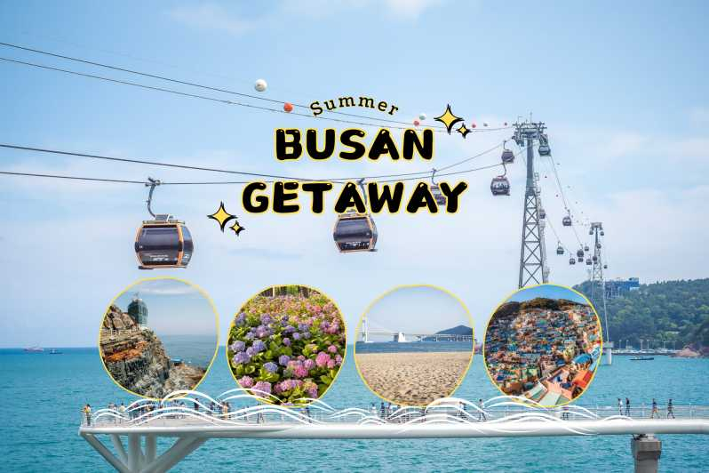 Busan: Taejongdae, crucero aéreo, pueblo y playa de Gamcheon