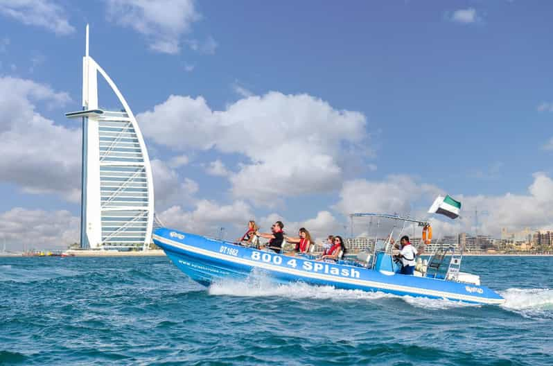 Dubái: tour lancha 1,5h de Marina, Atlantis y Burj Al Arab