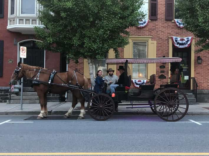 Paseo en coche de caballos por la ciudad histórica de Gettysburg