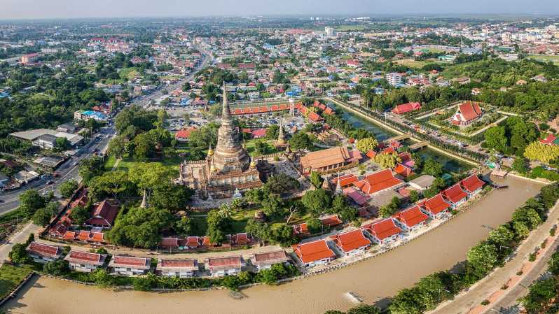 Excursión de un día a Ayutthaya con crucero de ida y vuelta por el Gran Río Perla