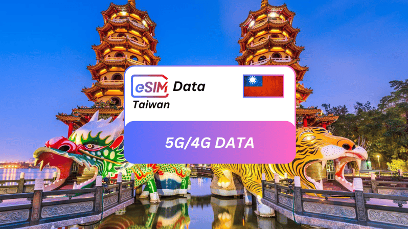 Kaohsiung: Plan de datos eSIM sin fisuras de Taiwán para viajeros