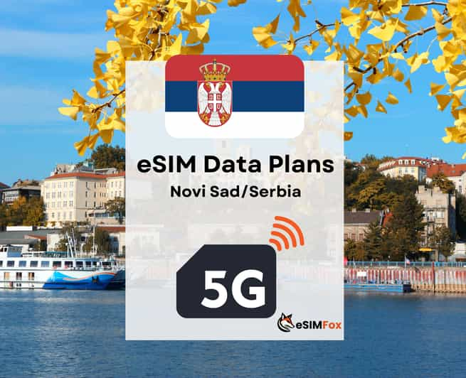 Novi Sad : eSIM Internet Plan de Datos Serbia alta velocidad 5G