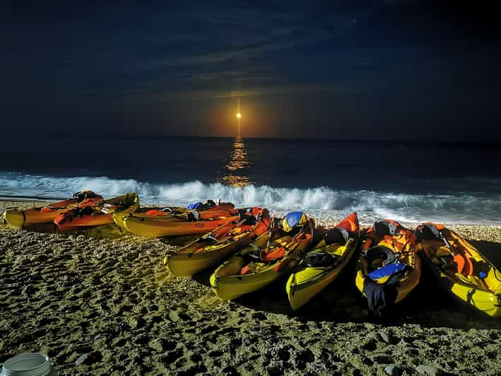 Villajoyosa: Kayak a la luz de la luna y cena bajo las estrellas