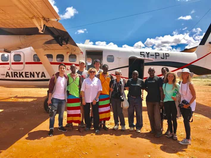 Safari de lujo en avión de 6 días por Masai Mara y la playa de Diani