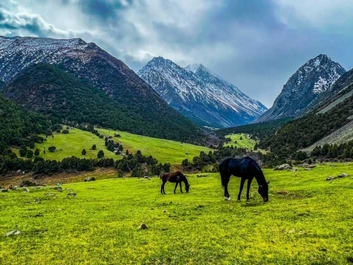 Kirguistán: Desfiladero de Alameninsky, Cascada de Teke-Tor