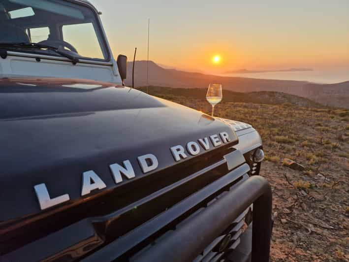 Rethymo Excursión al Atardecer en Safari en Landrover con Cena y Bebida