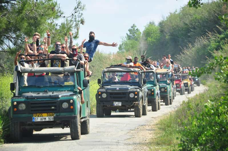 Ciudad de Side: Safari en Jeep y Paseo en Barco por el Lago Verde con Almuerzo