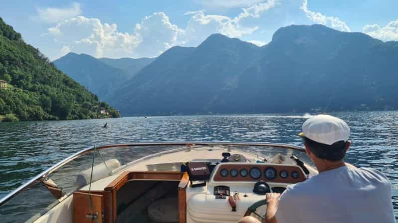 Lago de Como: Tour en barco privado por la costa suroeste