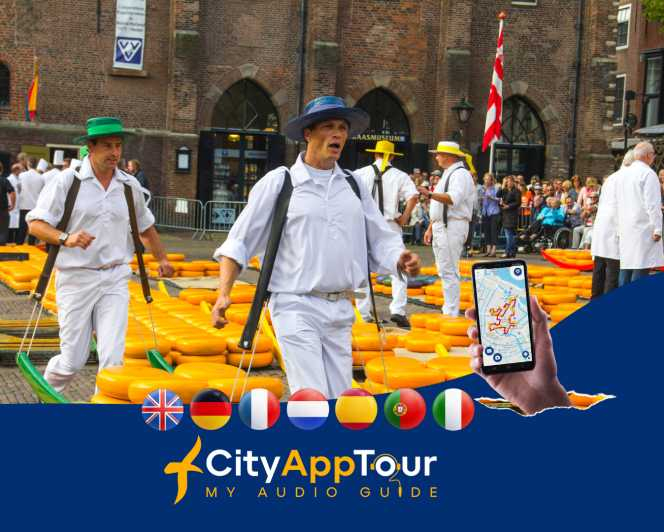 Alkmaar: Tour a pie con audioguía en la App