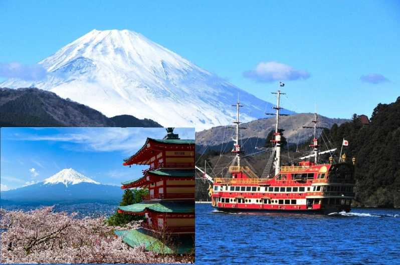 Vista del Monte Fuji, Pagoda de Chureito y Excursión de un día en Crucero por Hakone