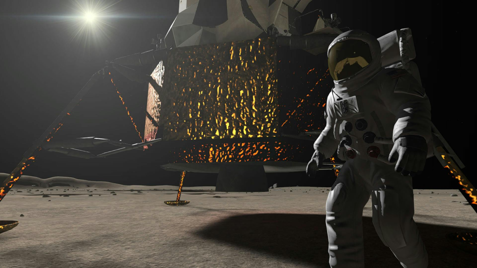 Experiencia de realidad virtual del Apolo 11