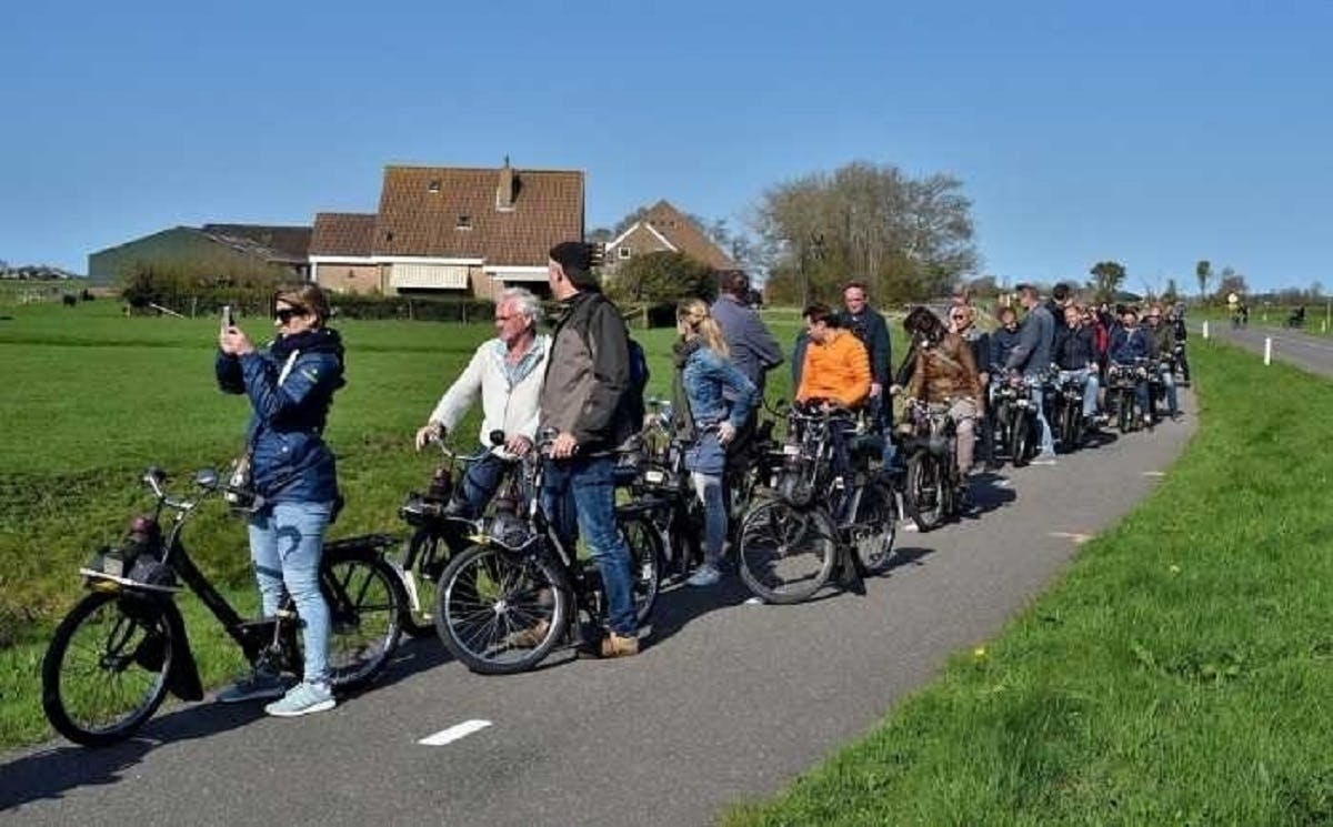 Rally de Texel en E-choppers, Solexen o Fatbikes