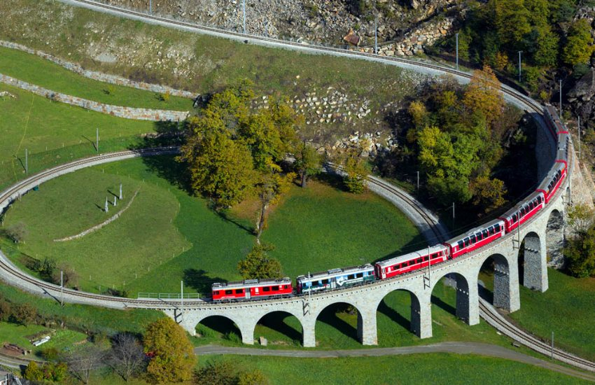 Tour del Bernina Express y los Alpes suizos