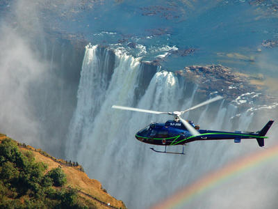 Paseo panorámico en helicóptero sobre las cataratas Victoria