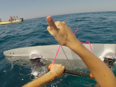 Sesión de wakeboard en Nafplio