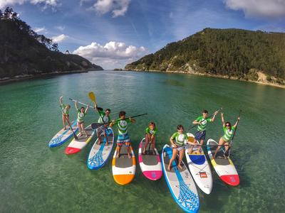 Excursiones en SUP desde la Playa de Barro cerca de Llanes, Asturias