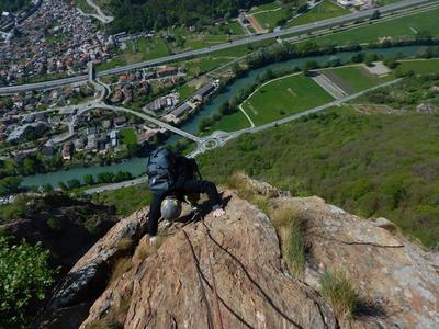 Escalada en Corma di Machaby en el Valle de Aosta