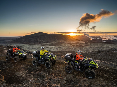 Excursión en quad entre las montañas Húsafell y Fiskidalsfjall