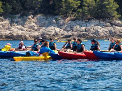 Excursión en kayak de mar desde Dubrovnik a la isla de Lokrum