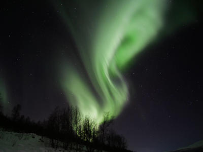 A la caza de la aurora boreal en Tromsø, Noruega