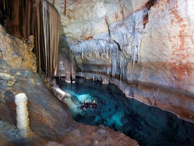 Excursion de espeleología en la Cova des Coloms, Mallorca