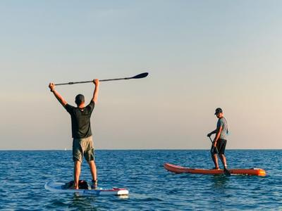 Clase privada de Stand Up Paddle y excursión de Snorkel desde Playa del Pajar, Maspalomas.