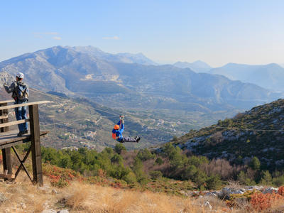 6 Excursión en tirolina por los montes Kozjak, cerca de Split
