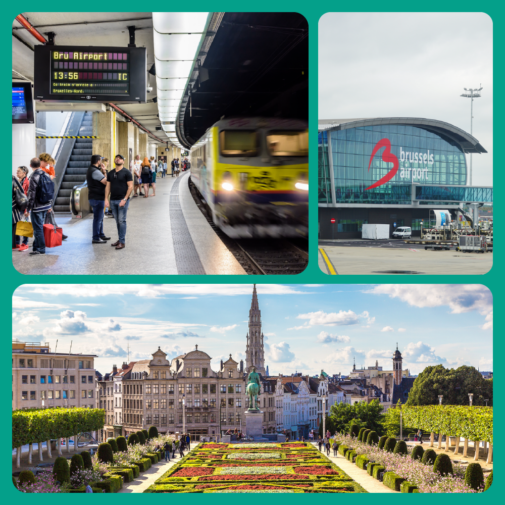 Imagen del tour: Tren de ida y vuelta del Aeropuerto de Zaventem a Bruselas + Audioguía