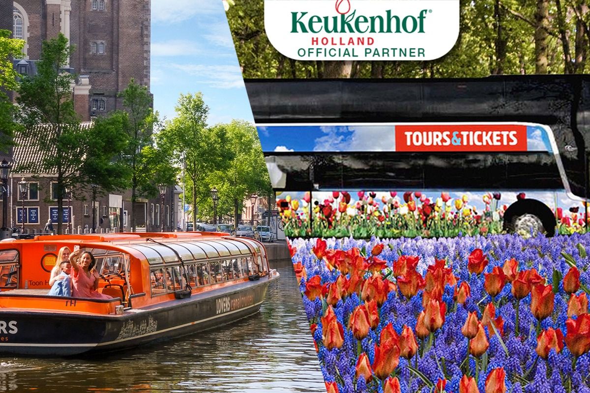 Imagen del tour: Amsterdam: Entrada Keukenhof + Crucero por el Canal
