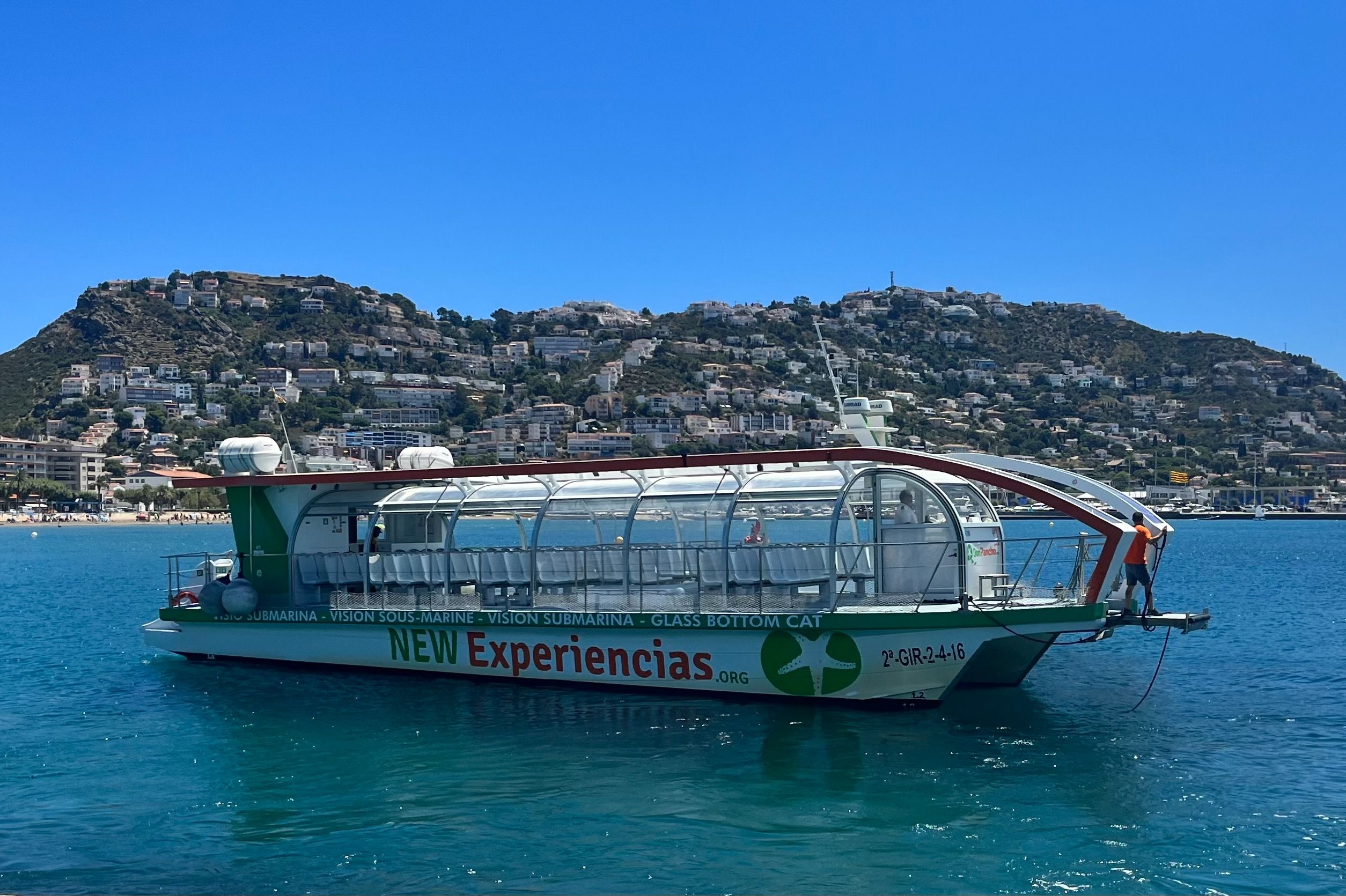 Imagen del tour: Excursión en barco con fondo de cristal a Cala Murtra desde Roses