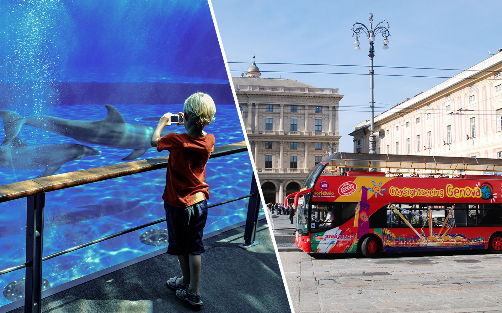 Imagen del tour: Combo: Acuario de Génova + tour en autobús turístico por Génova